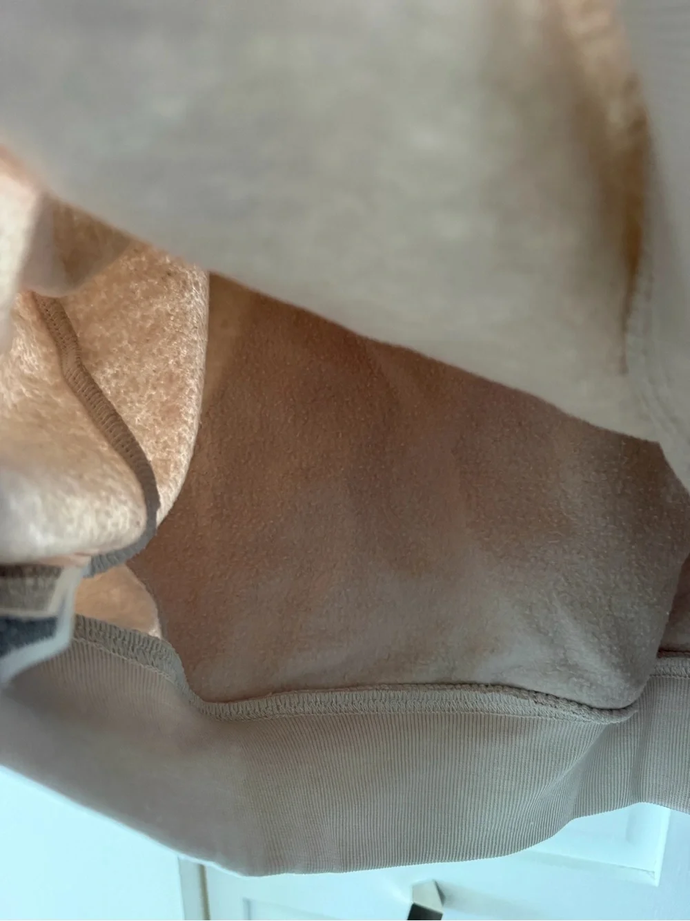 H&M Oversized Hoodie Sweatshirt Beige Taupe Size Small - Picture 14 of 14